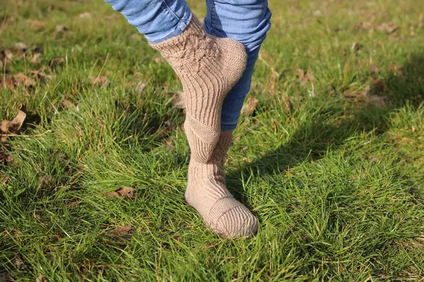 female legs wearing socks