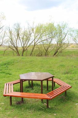Parktaki boş bank