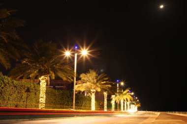 Şehrin gece manzarası