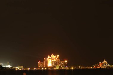 İsrail 'in başkentinin gece manzarası