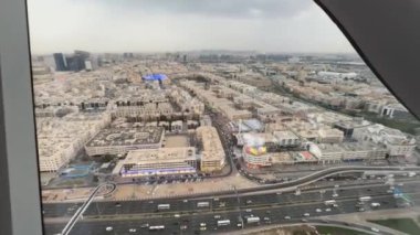 Dubai, uae - Aralık 3 0, 2 0 18: Dubai şehrinin havadan çekimi.