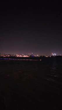 İsrail 'in başkentinin gece manzarası