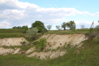 Arazinin manzarası. Rusya.