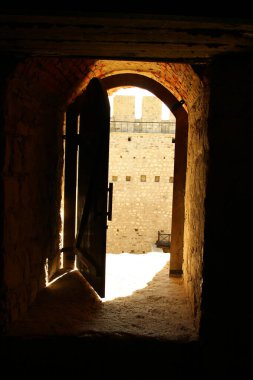 Kudüs, İsrail 'deki antik kalenin içi.