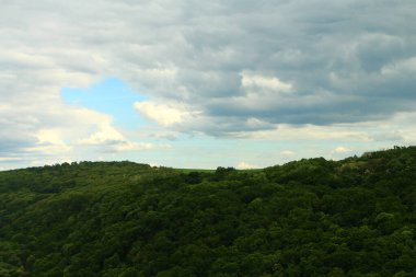 Yeşil orman ve dağlar