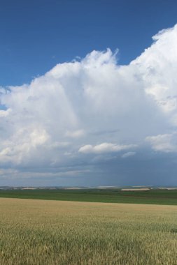 Fırtına bulutları saskatchewan Kanada