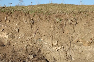 Toprak ve kilden toprak, toprakta toprak. Büyük, çamurlu bir toprak, toprak ve toprak. Toprak toprağı