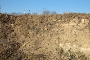 Kuzey İsrail 'in kırsalında büyük bir köy tepesi.