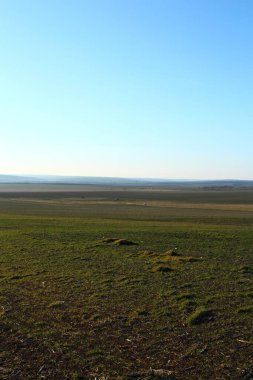 bozkırdaki manzara.
