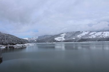 Bavyera 'da karla kaplı güzel kış manzarası
