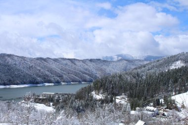 Dağların güzel manzarası