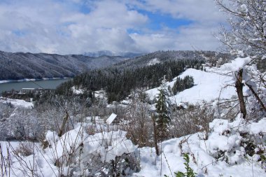 Dağların güzel manzarası