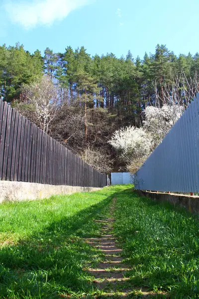 Japon köyünün çitleri ve çitleri