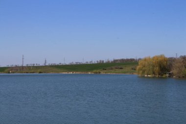 Parktaki nehir manzarası