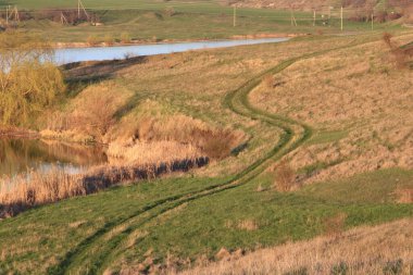 Nehirden köye manzara