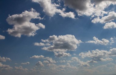 Güzel mavi gökyüzü arkaplanı