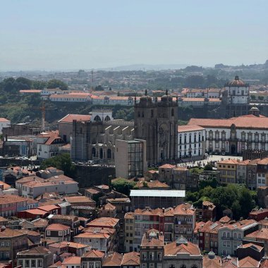 Portekiz, Portekiz. 20 Temmuz 2018. Eski binaların ve tarihi Porto şehrinin manzarası, en güzel şehir.