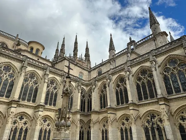 Eski kasaba Burgos, İspanya 'daki katedralin manzarası