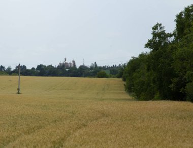 İtalya 'da kırsal alan manzarası