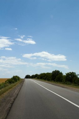 Kırsalda asfalt yol