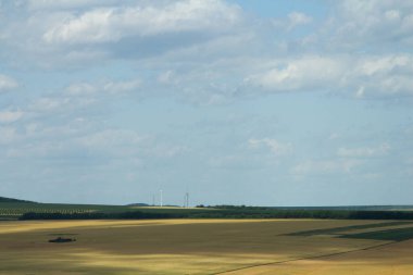 Yazın kırsal alan manzarası