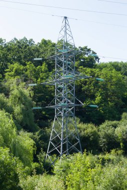 yüksek voltaj kulesi, elektrik hatları ve kablolar