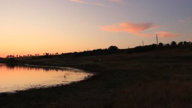 Gün batımlı güzel akşam manzarası