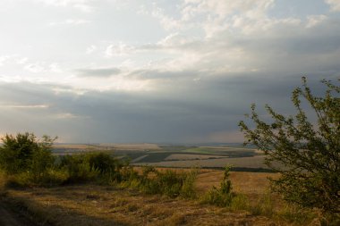 Kırsal alan günbatımında