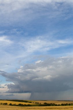 Fırtına bulutları saskatchewan Kanada