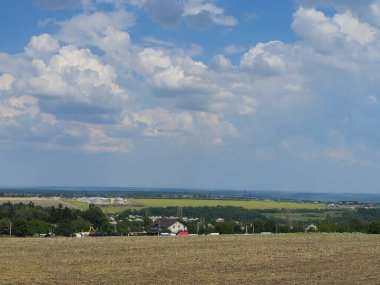 Ağaçlarla kaplı güzel bir manzara.