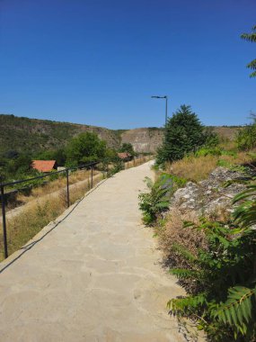 İsrail 'in kuzeyindeki parkın güzel manzarası.