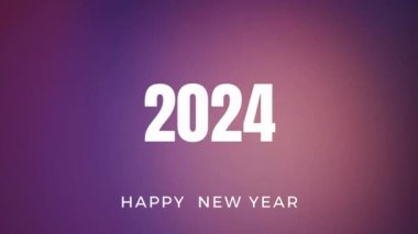Yeni yıl 2024. Mutlu yıllar 2024 mavi arka plan. 2024 Mutlu yıllar mesaj efektleri güzel arka plan..