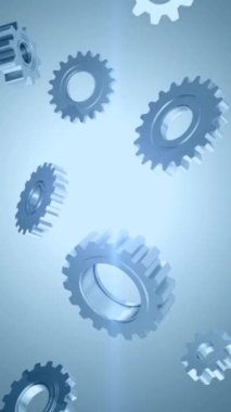 Üretim Fabrikası. Endüstriyel üretim. Elektronik Fabrikası. Otomatik PCB Assembly Line. Mekanik dizaynlarda birbirine kenetlenen metal dişliler, mühendislik, karmaşıklık serileri.