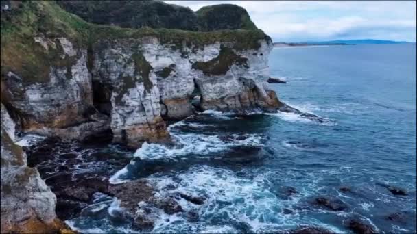 Dalgalı Güzel Deniz Manzarası — Stok video