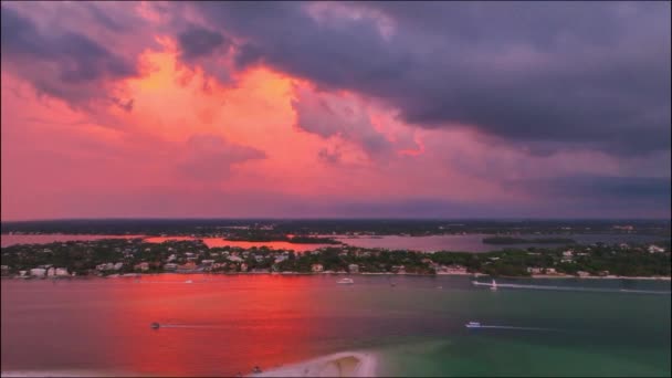 Hava Aracı Videosu Güney Lido County Park Sarasota — Stok video
