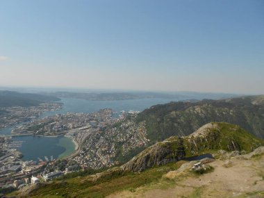 Norveç plajı manzarası