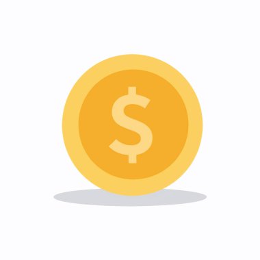 Dolar İşaretli Altın Para Simgesi Finansal İllüzyon