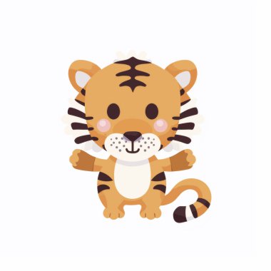 Realistic Tiger Drawing  High-Quality Vector Illustration clipart