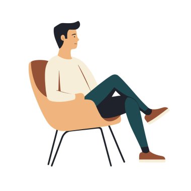  Sandalyede oturan minimum yassı adam bacaklarını çaprazladı ve dikkatle düz vektörü dinledi.