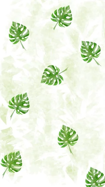 Green Leaves Background Pattern Screensaver — Zdjęcie stockowe