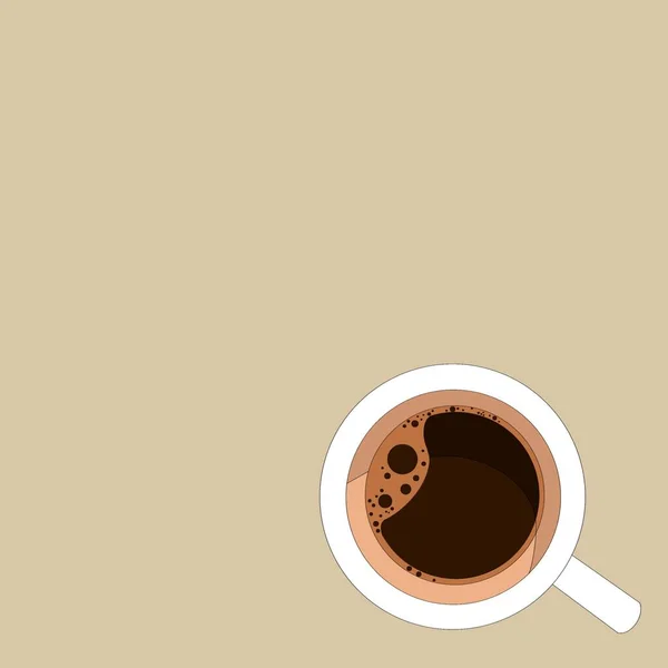 Одна Чашка Кави Кава Напої Ілюстрація Меню Ілюстрація — стокове фото