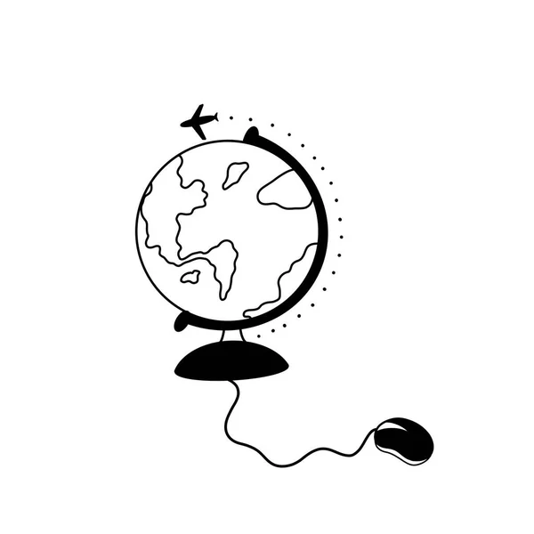 Black silhouette of the earth, global network. Day Earth. 