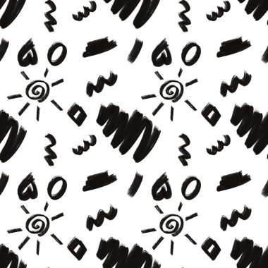 Karalama şekilli, pürüzsüz bir el çizimi.