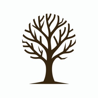 ağaç logosu vektör tasarım şablonu