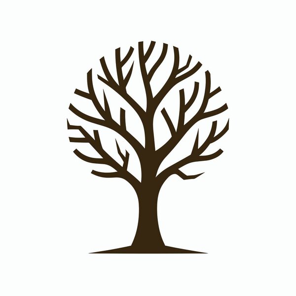 шаблон векторного дизайна логотипа дерева