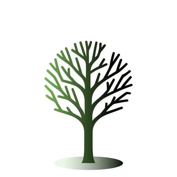 Ağaç logosu vektör çizimi