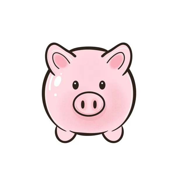 piggy pink cartoon illustration