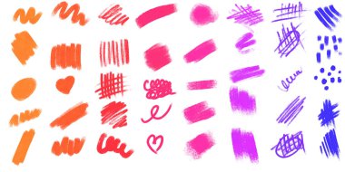 El çizimi kalem fırçalarının boyama seti