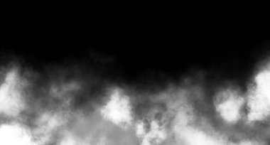   Siyah arkaplanda beyaz duman 