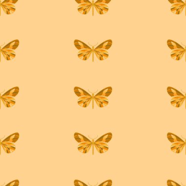 Turuncu kelebekler ile Seamless Modeli